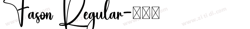 Fason Regular字体转换